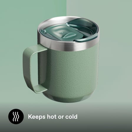STANLEY Classic Legendary Termos Bardak 0.35 Litre - Yeşil (Hammertone Green) | Paslanmaz Çelik