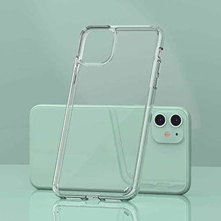 Coverzone iPhone 11 İle Uyumlu Kılıf Transparan şeffaf silikon TPU Tam Koruma Arka Kapak Şeffaf Renk