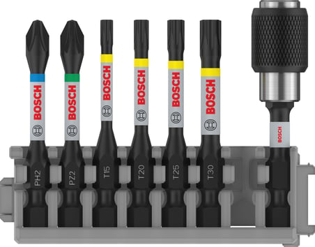 Bosch Professional Accessories Accessories 7 parçalı tornavida ucu seti
