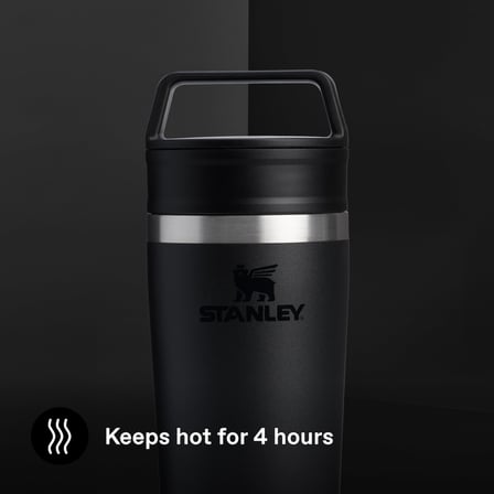 STANLEY Café-to-Go Termos Bardak 0.35 Litre - Siyah 2.0 | Paslanmaz Çelik