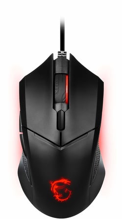 MSI GG CLUTCH GM08 GAMING MOUSE 4.200 DPI PIXART PAW3519 OPTIK SENSOR RED LED 1.8M KABLO