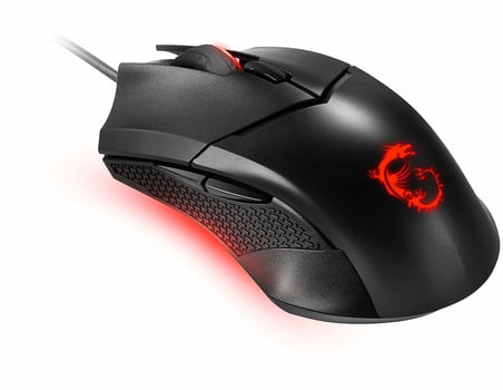 MSI GG CLUTCH GM08 GAMING MOUSE 4.200 DPI PIXART PAW3519 OPTIK SENSOR RED LED 1.8M KABLO