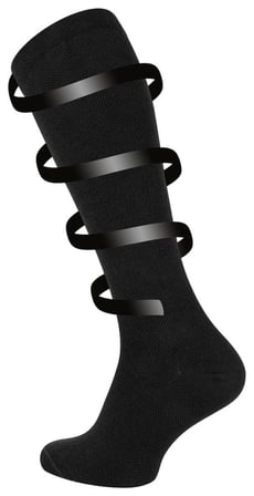 Meristanbul Uçuş & Seyahat Çorabı – Unisex Diz Altı Destek Çorabı – 1 Çift – 35-38/39-42/43-46
