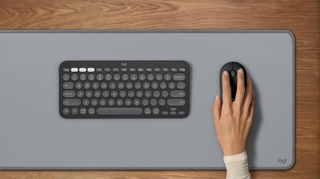 Logitech M350s Pebble Mouse 2 İnce Bluetooth Kablosuz Mouse, Taşınabilir, Hafif