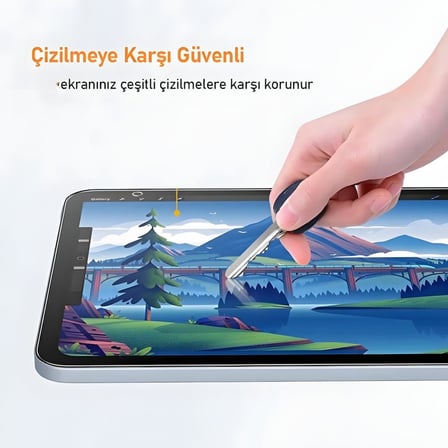 Coverzone Galaxy Tab S9 FE İle Uyumlu Tablet Temperli Cam Ekran Koruyucu Kırılmaz Cam Koruma TBK-01