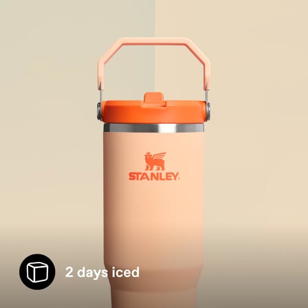 STANLEY IceFlow Flip Straw Tumbler Pipetli Termos Su Şişesi 0.89 Litre - Orange Sherbet