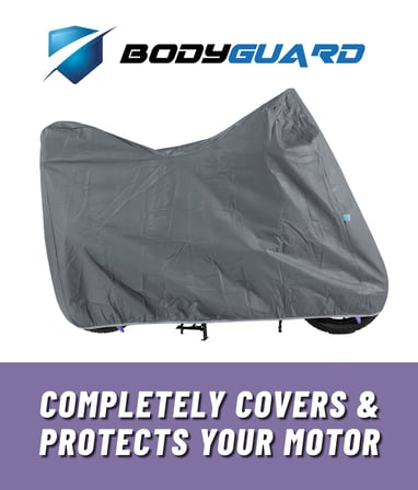 BODYGARD Motosiklet Brandası Su Geçirmez Motor Branda - Gri (MEDIUM)