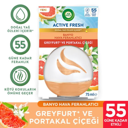 Airwick Decosphere Hava Tazeleyeci Greyfurt ve Portakal Çiçeği 75 Ml