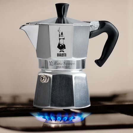 Bialetti Moka Express Espresso Cezvesi, 1 Kişilik, 50 ml Hacim, Gümüş