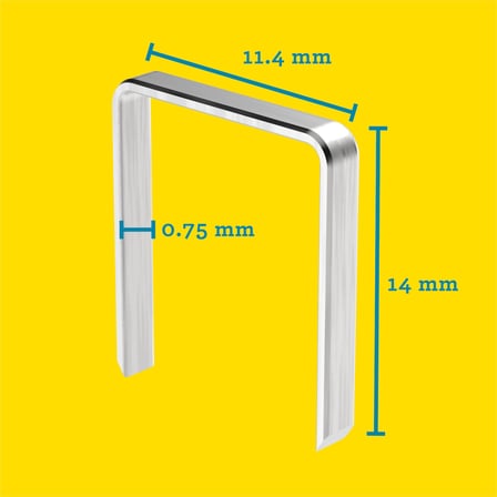 Rapid Zımba teli Tip 53, 14 mm zımba, 5.000 adet büyük paket