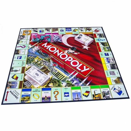 Monopoly Türkiye Sürümü Kutu Oyunu | Aileler ve Çocuklar İçin Eğlenceli Oyun | 8 Yaş ve Üzeri