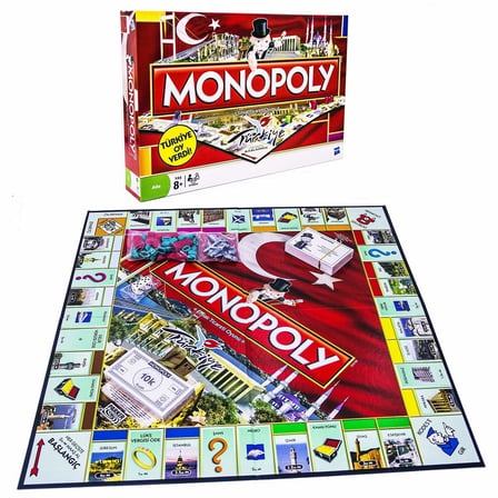 Monopoly Türkiye Sürümü Kutu Oyunu | Aileler ve Çocuklar İçin Eğlenceli Oyun | 8 Yaş ve Üzeri