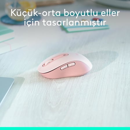 Logitech Signature M650 Kablosuz Mouse, Küçük ve Orta Boy Sağ El için, 4000 DPI, Sessiz, Bluetooth