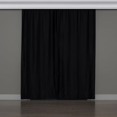Gauze Fabric Design Blackout Siyah Karartma Özellikli Fon Perde 150 x 250