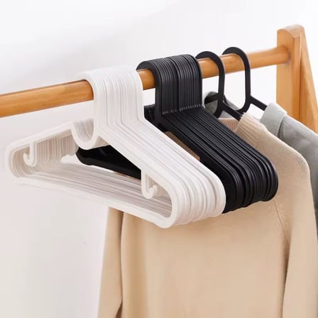 Coverest 10 Adet Slim Plastik Elbise Askısı