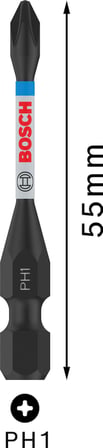 Bosch 2x PRO Phillips Impact Uç (120 x 50 mm, Professional Aksesuar Vidalama, Vidalama)