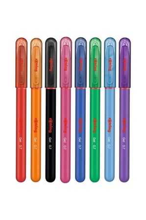 Rotring Jel Roller Kalem Seti, 0.7 mm, 8 Renk