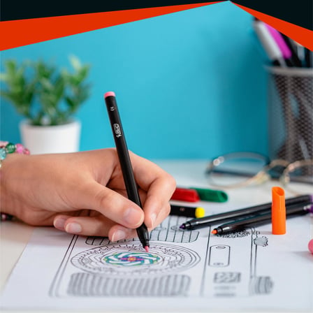 BIC Intensity Keçeli Boyama Kalemi 12 Renk, Su Bazlı Mürekkep, 0.9mm Keçeli Kalem Ucu