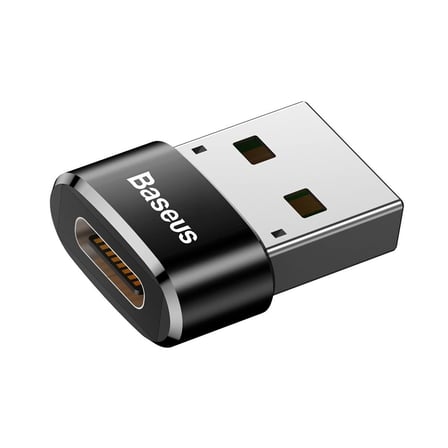 Baseus, Bilgisayar/Telefon Mini Hub Adaptörü, Siyah, 3A, Giriş: USB Type A 2.0