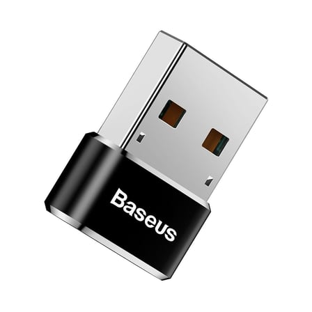 Baseus, Bilgisayar/Telefon Mini Hub Adaptörü, Siyah, 3A, Giriş: USB Type A 2.0