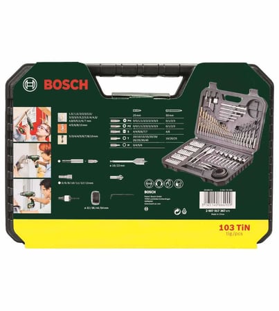 Bosch Professional Accessories 2607017367 Matkap Seti Dahil V-Line Titanium 103-Parça