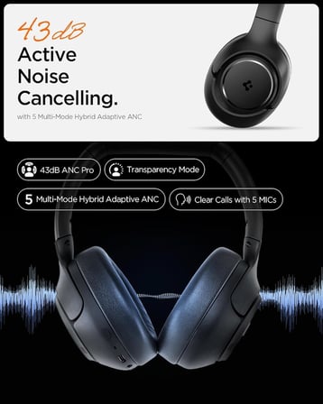 Spigen Audio Kulak Üstü P10 Bluetooth Kablosuz Kulaklık - ASD09691