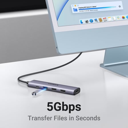 UGREEN USB C Hub, PD 100W, 4K HDMI, MacBook Pro/Air, iPad Pro/Air, Surface Pro/Go, Galaxy Tab