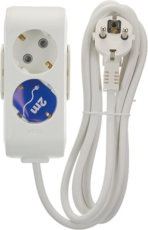 Viko Multi-Let 2li Topraklı Kablolu Ç.K 2mt Priz