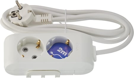 Viko Multi-Let 2li Topraklı Kablolu Ç.K 2mt Priz