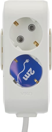 Viko Multi-Let 2li Topraklı Kablolu Ç.K 2mt Priz