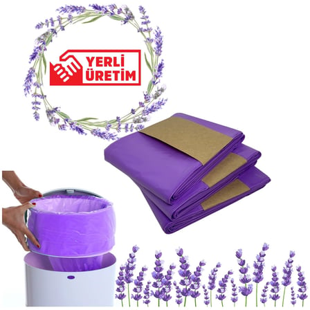 BUDİBU Korbell 16L Uyumlu Kirli Bebek Bezi Çöp Poşeti | Yerli Üretim | 3 Paket