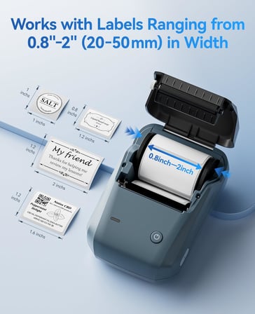 NIIMBOT B1 Etiket Makinesi, Otomatik Tanımlamalı Bluetooth Taşınabilir Etiket Yazıcısı, Ofis, Ev