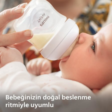 Philips Avent Doğal Tepkili Biberon Emziği, 2’li Paket, 0 Ay+, 1 Numara, Akıtmaz Emzik