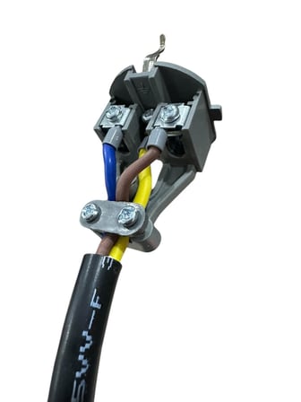 3’lü Grup Priz 3x2.5mm TTR Topraklı Siyah Kauçuk Uzatma Kablosu (20 METRE)