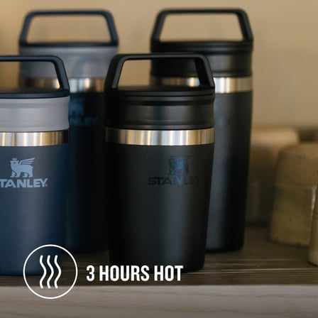 Stanley Cafe To-Go Travel Mug Termos Bardak, Siyah, 0.23 Litre