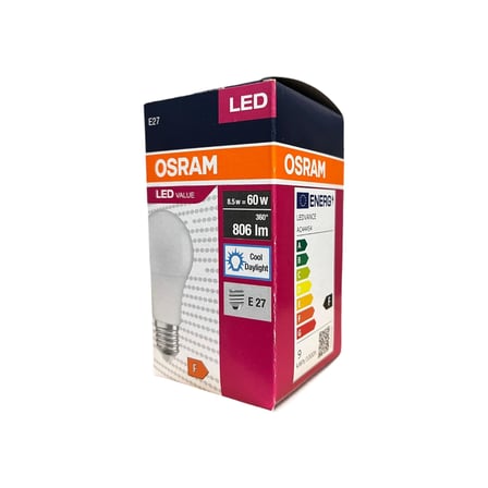 Osram 8.5 Watt Led Ampul 6500K Beyaz E27-10 Adet