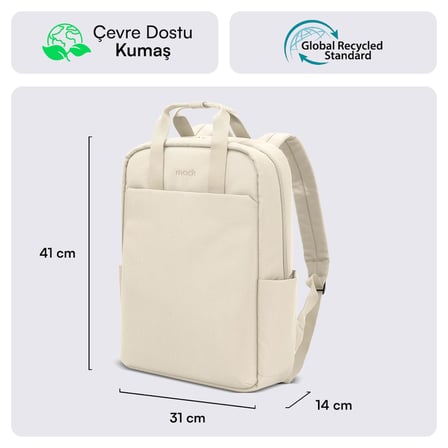 Mack MCE-1524 Nova Eco Çevre Dostu Laptop Sırt Çantası 15.6 inç