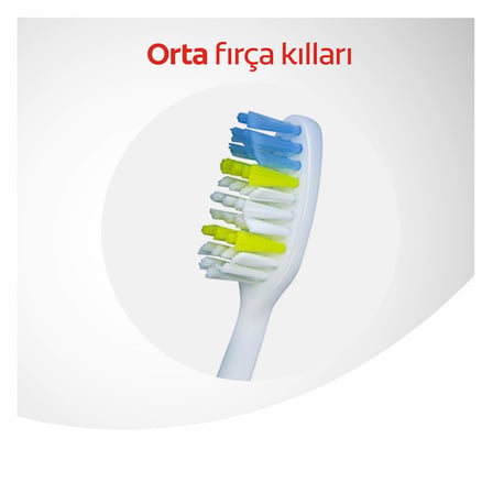 Colgate Extra Clean Dil Temizleyicili Arka Dişlere Uzanan Orta Diş Fırçası 3'lü Ekonomik Paket