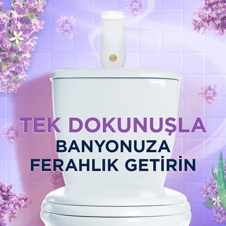 Glade Banyo Hava Tazeleyici Cihaz ve Yedek Lavanta Ferahlığı 10 ml