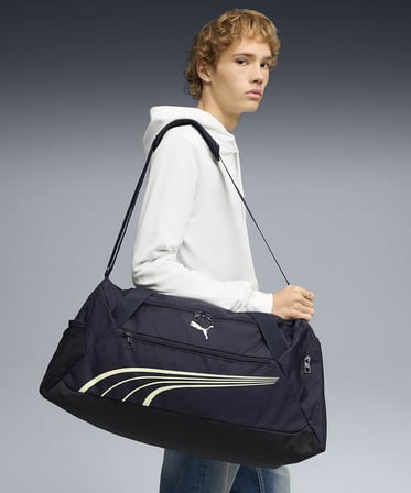 PUMA PUMA FUNDAMENTAL M Sports Ba Unisex Yetişkin Spor Çantası New Navy-Apple Spritz Tek Beden