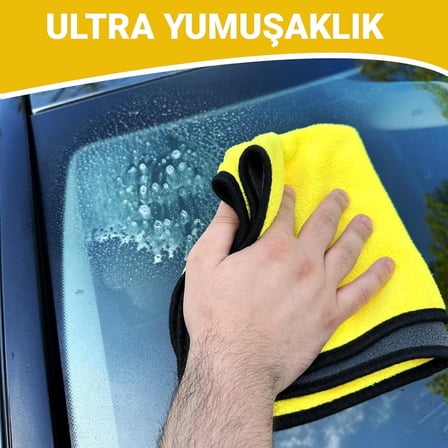 YunHan Oto Kurulama Bezi Araç Bez ve Sünger Mikrofiber Temizleme Yıkama Cam Araba Kurulama Temizlik
