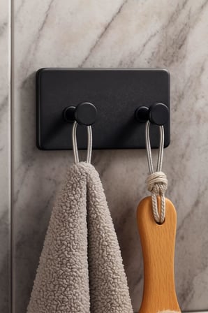 ATA HOME Banyor 6'Lı Banyo Seti Yapışkanlı Banyo Düzenleyici Şampuanlık Diş Fırçalık Sabunluk