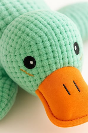Busstier Köpek Oyuncağı Ördek Şekilli Peluş Sesli ve Hışırtılı Dayanıklı Çiğneme ve Isırma Oyuncağı