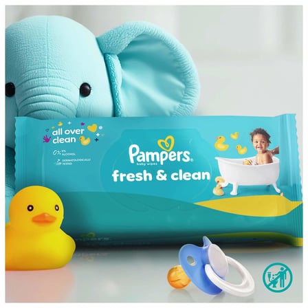 Pampers Fresh&Clean Bebek Islak Havlu 9 Paket 720 Yaprak