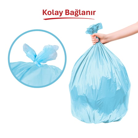 Koroplast Orta Boy 40'lı Çöp Torbası 55x57 cm (1 x 40 Adet)