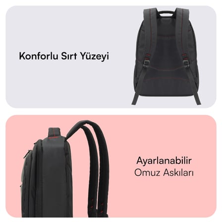 Mack Office MCC-006 Laptop Sırt Çantası, Profesyonel Sırt Çantası