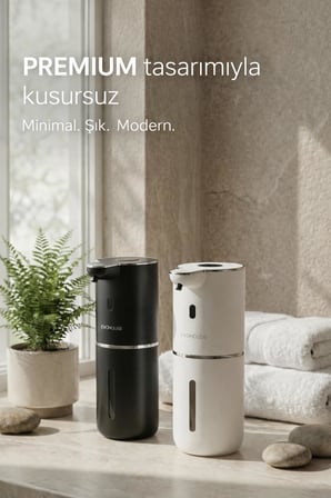 Evo House Otomatik Sensörlü Köpük Sıvı Sabunluk - Duvara Monte - P18 Model (BEYAZ)