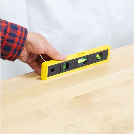 AEE® Portatif Mini Su Terazisi 23 cm – 3 Gözlü Torpedo Level | Profesyonel İnşaat Ölçüm Aleti