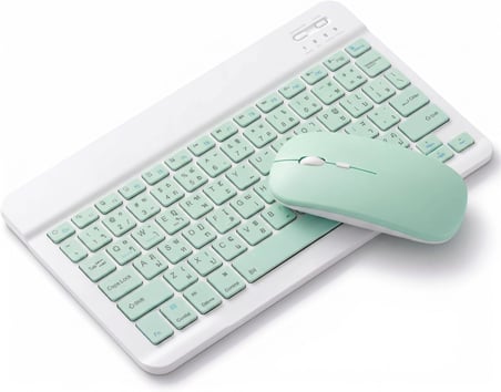 Coverzone Bluetooth Özellikli Şarjlı Klavye ve Pilli Mouse Seti Kablosuz Bağlantılı Kompakt Tasarım