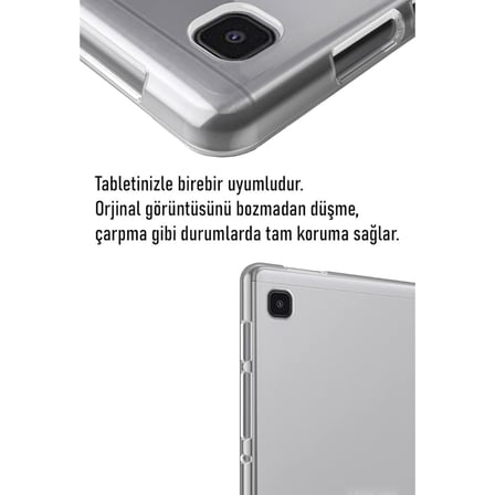 Coverzone iPad Pro 11 2024 İle Uyumlu Kılıf Kamera Lens Korumalı Şeffaf Silikon Tablet Kılıfı,iPad